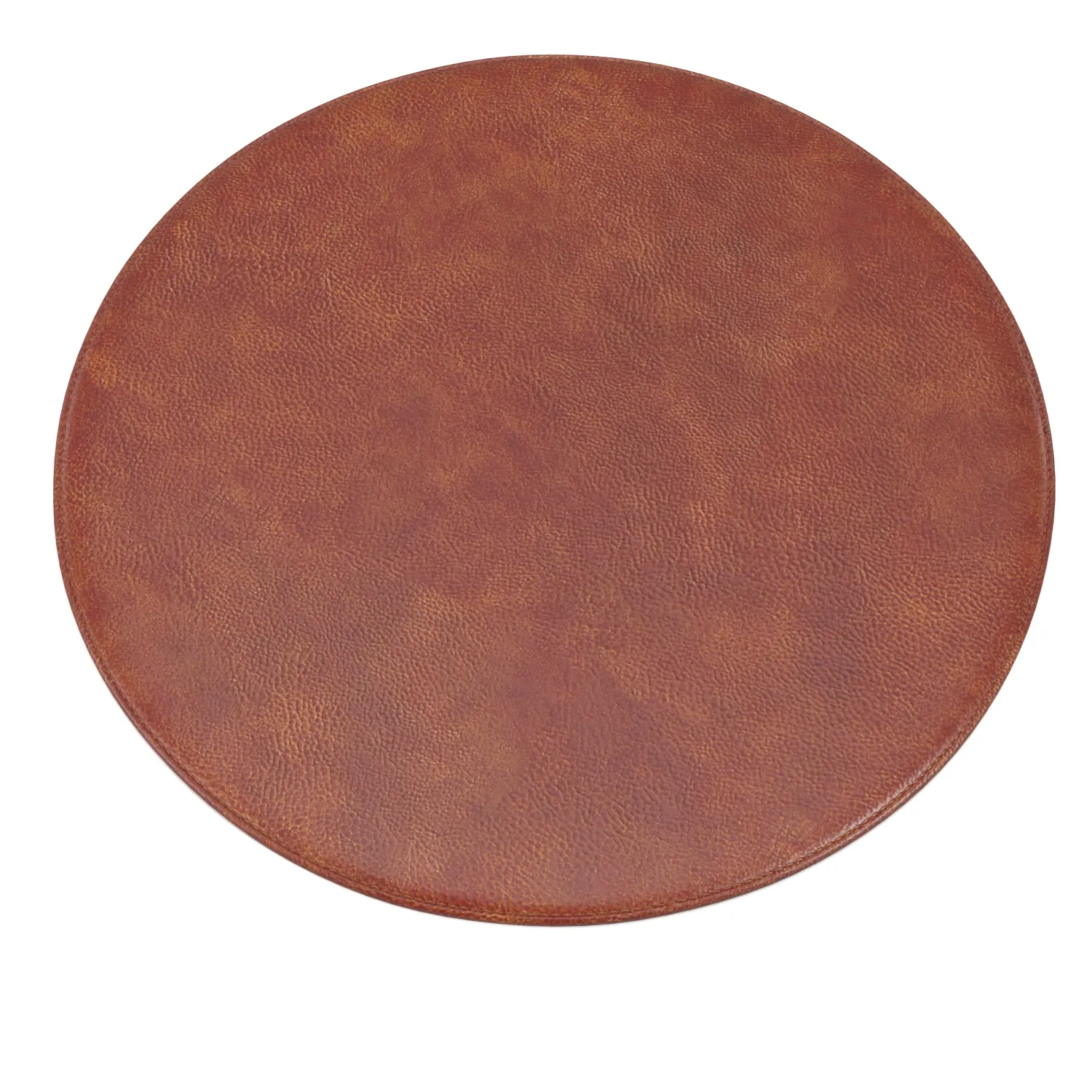 Maxwell Cognac Brown Easy Clean Vinyl Round Placemat PBR 3D Model_06